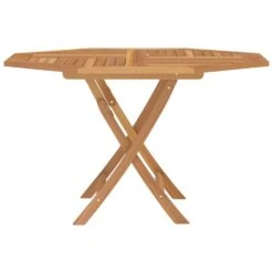 VidaXL - Tuintafel Inklapbaar - Bruin - Massief Teakhout - 110x110x75 Cm -Beliani Winkel dbedf3ef1aea40029096c268dacdfcd5