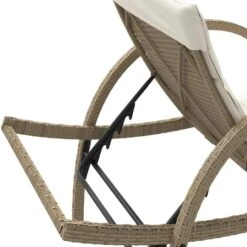 VidaXL - Ligbed - Beige - Poly Rattan 17 VidaXL - Ligbed - Beige - Poly Rattan -Beliani Winkel dc11ca9107d944679917902b6ce02601