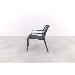 Stripe Loungestoel - Antraciet -Beliani Winkel dd1953861d554d2095a5fb12211db6f4