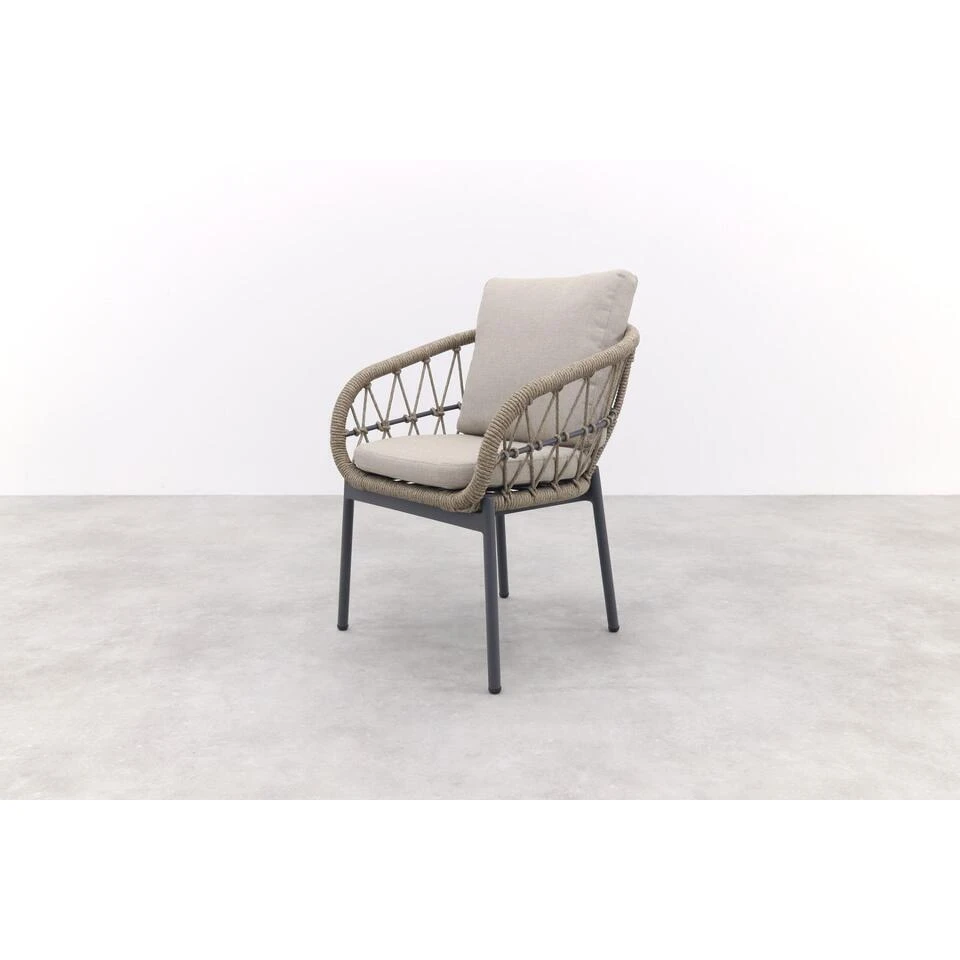 VDG Set Van 4 - Julia Dining Tuinstoel - Antraciet 5 VDG Set Van 4 - Julia Dining Tuinstoel - Antraciet - Afbeelding 5