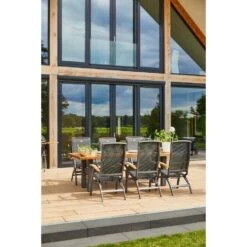 Set Van 4 - Hartman Da Vinci Verstelbare Stoel - Teak -Beliani Winkel de25ac85dc8f49fd83a95c4abab880b9