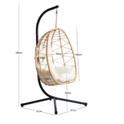 Hangstoel Van Bruin Rotan En Metaal 12 Hangstoel Van Bruin Rotan En Metaal -Beliani Winkel de76450f59b64f0597fed5f866bd490d