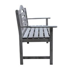 SenS-Line Nevada Tuinbank Met Uitklapbaar Tafeltje - Grijs - 150 Cm - Meranti H -Beliani Winkel dfeacb0fcdc1406f9091d3ec6f1ac62e