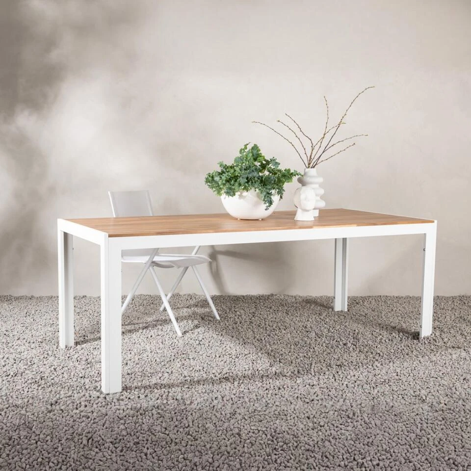 Fjôrd Tuintafel Acaciahout/Metaal - 200x100x76cm - Bois 2 Fjôrd Tuintafel Acaciahout/Metaal - 200x100x76cm - Bois - Afbeelding 2