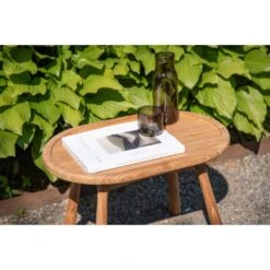 Svea - Deniz Ovale Bijzettafel - 40 X 60 Cm - Naturel -Beliani Winkel e2af491e42f54bb29429188f60d58cdf