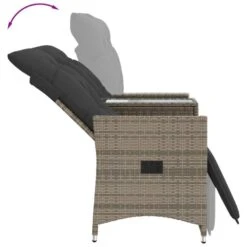 VidaXL - Tuinbank - Grijs - Poly Rattan 17 VidaXL - Tuinbank - Grijs - Poly Rattan -Beliani Winkel e2cd03c49bc54f0089d70d3329cb10f2