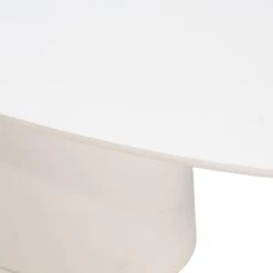 Tuintafel Ovaal - Wit Betonlook - 200x110x74cm - Myrna -Beliani Winkel e2ff5dbde78a49e9be8c0c3f254f143d 2