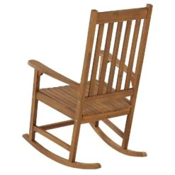 BOJANO - Schommelstoel - Lichte Houtkleur - Acaciahout -Beliani Winkel e3b93dfebb9e42ef9c07f1436656a5d1