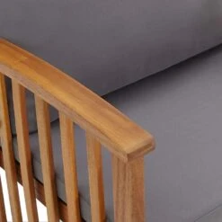 VidaXL Tuinbank Met Kussens 119 Cm Massief Acaciahout -Beliani Winkel e48befbe8355466288d0a9584d0bbc46