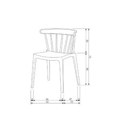 WOOOD Bliss Tuinstoel Met Spijlen Kunststof Oker Geel - Set Van 2 -Beliani Winkel e4f7e5eff15742d2b2e383973ea671c6 2