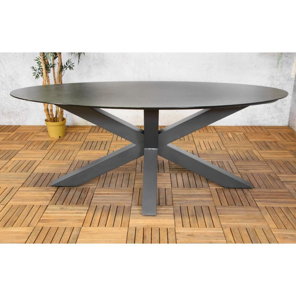 Sens-Line - Atalanta Tuintafel Ovaal 200x100cm - Keramiek 3 Sens-Line - Atalanta Tuintafel Ovaal 200x100cm - Keramiek - Afbeelding 3