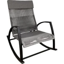 Sens-Line - Sophie Outdoor Schommelstoel - Antraciet -Beliani Winkel e593b23fb56f4ee0b0091c4da5f99435