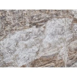 MALETTO - Tuintafel - Wit/Marmer Effect - ⌀ 120 Cm - Aluminium -Beliani Winkel e63b5d3bb29246f29d459313ba2f79b7