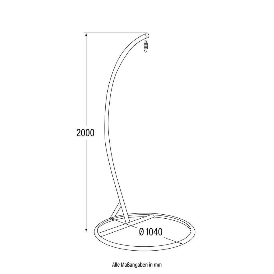 Merkloos HOME DELUXE Hangstoelframe ONE 6 Merkloos HOME DELUXE Hangstoelframe ONE - Afbeelding 6