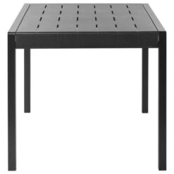 BARTICA - Tuintafel - Zwart - 81 X 84 Cm - Synthetisch Materiaal -Beliani Winkel e707e1ecbe8b428c98b3fc3d703aa275
