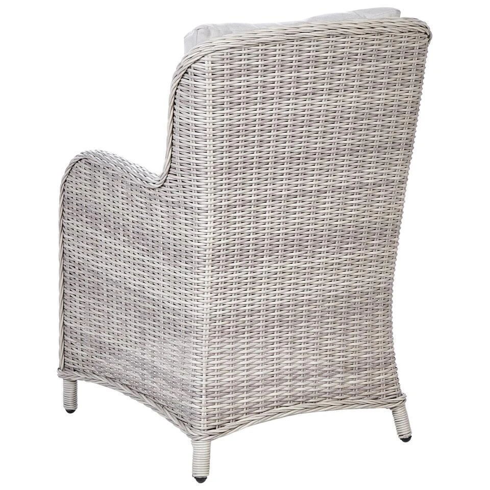 CASCAIS - Tuinstoel Set Van 2 - Beige - PE Rotan 6 CASCAIS - Tuinstoel Set Van 2 - Beige - PE Rotan - Afbeelding 6