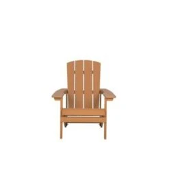 Beliani Tuinstoel ADIRONDACK - Lichte Houtkleur Kunsthout -Beliani Winkel e75d8805ad8c4d3daaf68c8d1d7dae8c