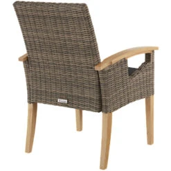Tectake Wicker Stoel Rosarno, Natuur -Beliani Winkel e7ece0af40cc4e74b91d369fd05e4209
