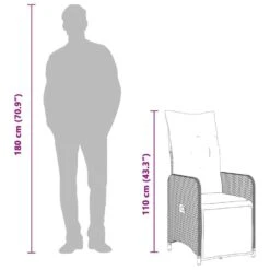 VidaXL - Verstelbare Tuinstoel Met Kussens - Beige - Poly Rattan 19 VidaXL - Verstelbare Tuinstoel Met Kussens - Beige - Poly Rattan -Beliani Winkel e8869d8428a34ff68169a104e50cf22d