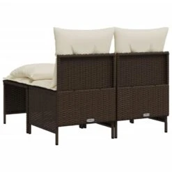 VidaXL - Loungeset - Bruin - Poly Rattan -Beliani Winkel e9b01ed5717d4d01a09432f9fcc5f5c8