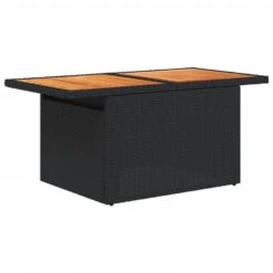 VidaXL - Tuintafel - Zwart - Poly Rattan En Acaciahout - 100x55x73 Cm -Beliani Winkel ea6bb9e7379543fa982d6b480f771845