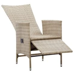 VidaXL - Tuinstoelen - Beige - Poly Rattan - 2 Stuks - Met Kussens -Beliani Winkel ea9cea5ad21846baaef7b9e5387085e8