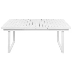 VALCANETTO - Tuintafel - Wit - 90 X 180/240 Cm - Aluminium 17 VALCANETTO - Tuintafel - Wit - 90 X 180/240 Cm - Aluminium -Beliani Winkel eafcd5a30db24e11b503a712534074dc