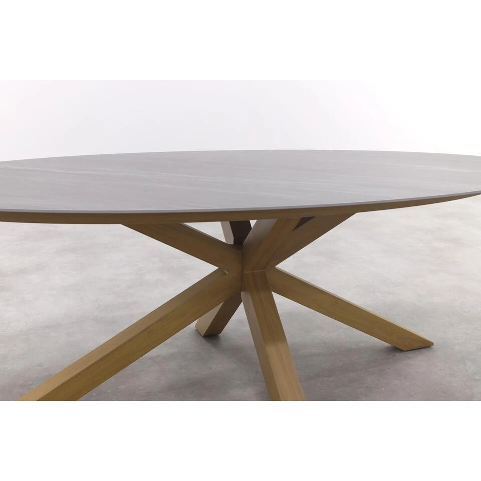 Scotland Tafel - 230x115 Cm - Light Teaklook - Centostone Napoli Sand 11 Scotland Tafel - 230x115 Cm - Light Teaklook - Centostone Napoli Sand - Afbeelding 11