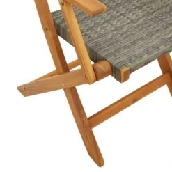 VidaXL - Tuinstoelen - Grijs - Massief Acaciahout En Poly Rattan - 2 Stuks -Beliani Winkel eb763648ac624b199819635caa4de064