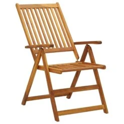 VidaXL - Tuinstoelen - Bruin - Acaciahout - 3 Stuks - Verstelbaar -Beliani Winkel ec5bc23fe4cf4340adfcd01f92c15a52