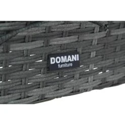 Tuinstoel Wicker Grijs-antraciet Domani Furniture Albergo -Beliani Winkel eca18b509648450aa9f0eef3c9de5d4c