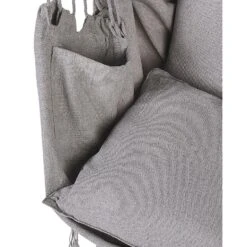 BONEA - Hangstoel - Lichtgrijs - Katoen -Beliani Winkel eef53051bdaa465287a8f75f5b39800a