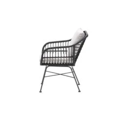 Set Van 4 - Garden Impressions Margriet Tuinstoel - Zwart/Zand -Beliani Winkel ef9d12bbe1204078ae7b94ee7e764811