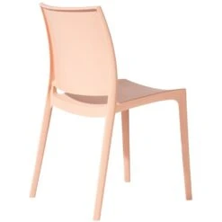 CLP Tuinstoel Meton Kunststof - Pfirsich -Beliani Winkel f0113374ad2c4bd5916a7a656b4ed942