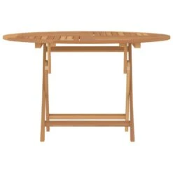 VidaXL - Tuintafel Inklapbaar - Bruin - Massief Teakhout - Ø 110x75 Cm -Beliani Winkel f03a0e3fa8a84e4f8be4a5ad78842ad7