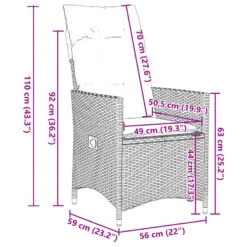 VidaXL - Tuinstoel - Zwart - Poly Rattan - 2 Stuks -Beliani Winkel f04888b8044448ff8fac3f4e8626fde4