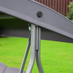 Merkloos HOME DELUXE Hollywood-schommel DESCANSO Grijs -Beliani Winkel f06355b90c8e4851aad51ae1da31ef83