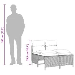 VidaXL - Loungeset - Bruin - Poly Rattan -Beliani Winkel f138bb911fc64da3a8eb18afe9a0cfb3