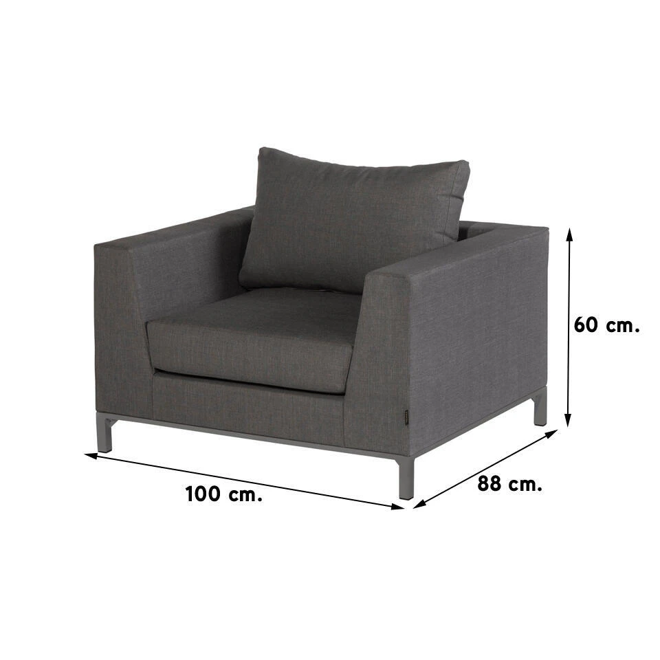 Exotan Sicilië Loungestoel - Stone Grey - Op=Op 2 Exotan Sicilië Loungestoel - Stone Grey - Op=Op - Afbeelding 2