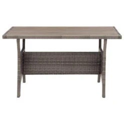 VidaXL - Tuintafel - Grijs - Poly Rattan - 120 X 70 X 66 Cm 8 VidaXL - Tuintafel - Grijs - Poly Rattan - 120 X 70 X 66 Cm -Beliani Winkel f1cf4559277d4848b0affd6053169a27