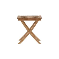 Fjôrd Bistrotafel Naturel Teakhout - 70x70x75cm - Ghana -Beliani Winkel f3ff089b9e17461a885e69a674ca5e31