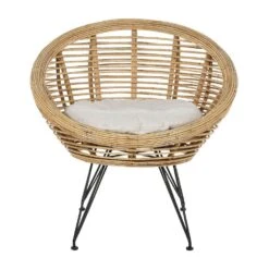 MARATEA - Tuinstoel Set Van 2 - Lichtbeige - Rotan -Beliani Winkel f505c15b3a3b498aae893411d44b32c6