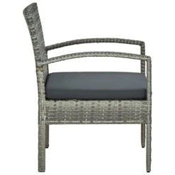 VidaXL - Tuin Fauteuil - Grijs - Poly Rattan -Beliani Winkel f5497e31f2dd47d39b6bc14d40b7fd19