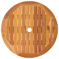 VidaXL - Tuintafel Inklapbaar - Bruin - Massief Eucalyptushout - Ø 60 X 75 Cm -Beliani Winkel f54e0b4b466543ecbeab9c341babb793