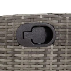 VidaXL - Verstelbare Tuinstoel - Voetensteun - Grijs - Poly Rattan -Beliani Winkel f556fa9fc0174c2e951fd24559f1ba6d