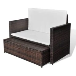 VidaXL Tuinbank Poly Rattan Bruin 7 VidaXL Tuinbank Poly Rattan Bruin -Beliani Winkel f564c50712d04dbb999e6a6b3ee9a02f