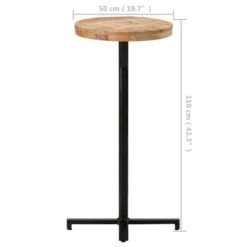 VidaXL Bartafel Rond Ø50x110 Cm Ruw Mangohout -Beliani Winkel f5d323eaf65c4ea5817bf02097e02766