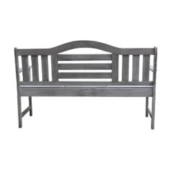 SenS-Line Nevada Tuinbank Met Uitklapbaar Tafeltje - Grijs - 150 Cm - Meranti H -Beliani Winkel f617bacfe11444a0915e6c5538ccef43