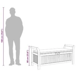 VidaXL - Tuinopbergbank - Bruin - Hout 27 VidaXL - Tuinopbergbank - Bruin - Hout -Beliani Winkel f653129e282f41ce9c353cc52472cf2e