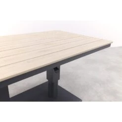 Garden Impressions Brugge Verstelbare Loungetafel 150x87 Cm - Donker Grijs -Beliani Winkel f6a262d33af8402cb25d8f504c7f1ddc